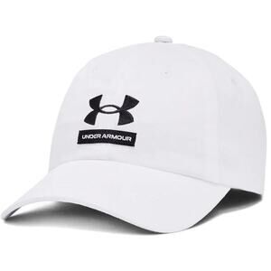 Under Armour Men's White Branded Hat Cap Adjustable Athletic Athleisure K3-2
